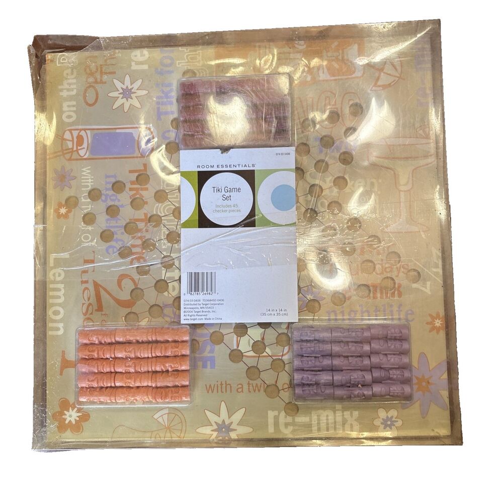 Room Essentials Tiki Game Set 14" x 14" Board